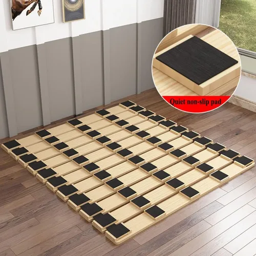 Miniatura 2 de Tabla de cama plegable, Tatami Bedstead de madera maciza a prueba de humedad, marco de tablón plegable y transpirable (tamaño : 23.6 x 74.8 in)