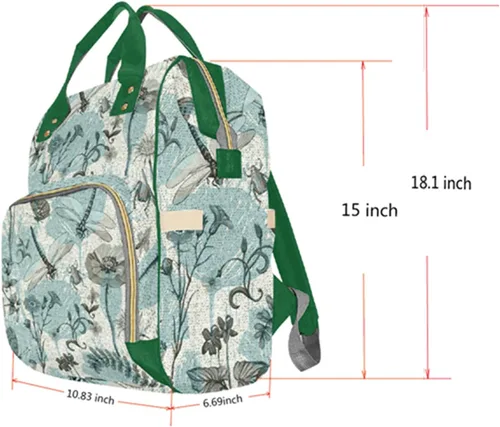 Miniatura 6 de Mochilas personalizadas con nombre personalizado para bebé, bolsa de pañales con monograma con bolsillos térmicos para adultos y niños, impermeable