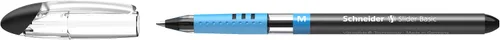 Miniatura 8 de Schneider Slider Basic M (151101) - Bolígrafo (0.039 in, barril transparente, tinta negra, caja de 10 unidades)