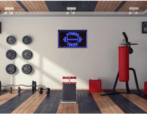 Miniatura 2 de 160034 - Letrero de neón con luz LED para gimnasio, sala de gimnasio, sala de gimnasio (12 x 8 pulgadas, 16 colores por control remoto)