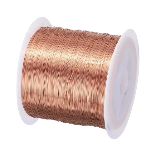 Miniatura 110 de MECCANIXITY - Alambre magnético de calibre 46 AWG - 0.04mm Hilo de cobre esmaltado - Bobina de alambre magnético de 14669 pies (4471m) - 50g Grado F