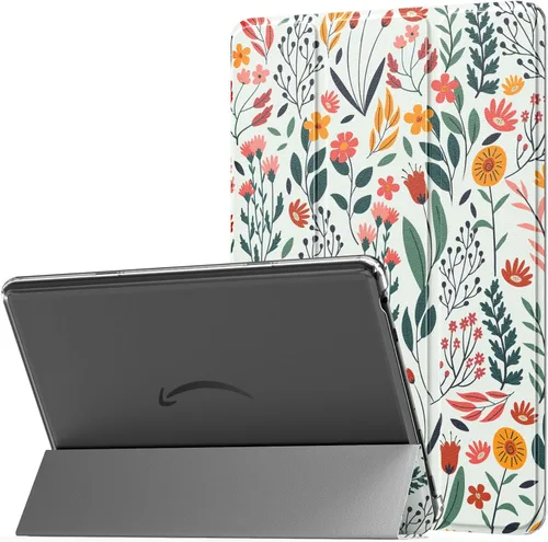 Miniatura 11 de MoKo - Funda para tableta Amazon Kindle Fire HD 10 (13ª generación, versión 2023) de 10.1 pulgadas, funda de piel sintética con soporte triple