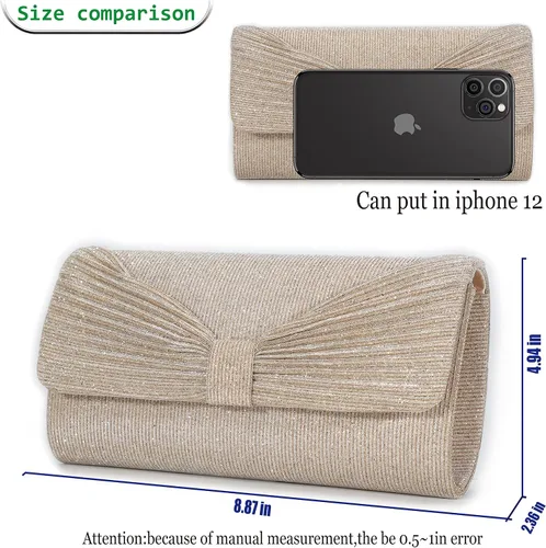 Miniatura 4 de Bolso de noche para mujer bolso de fiesta bolso de boda bolso de mano para mujer