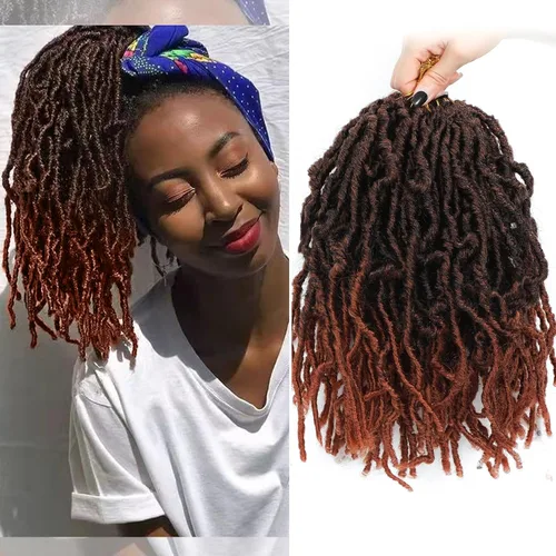 Miniatura 11 de Extensiones de cabello de ganchillo suaves de 22 pulgadas, 7 paquetes de rastas sintéticas preenlazadas para mujeres negras, extensiones de cabello