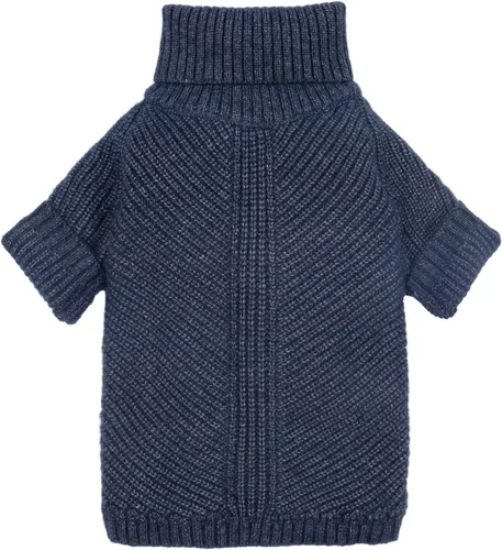 Miniatura 15 de Fitwarm - Suéter de cuello alto para perro, abrigo térmico de punto para mascotas, ropa de invierno para perros pequeños, ropa de gato, gris Gris