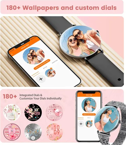 Miniatura 5 de LIGE Ultra-Thin Smart Watch for Women(Answer/Make Calls),1.43" Fitness Tracker Watch with Heart Rate,Clories Tracker 100+ Sports Modes,Always-on