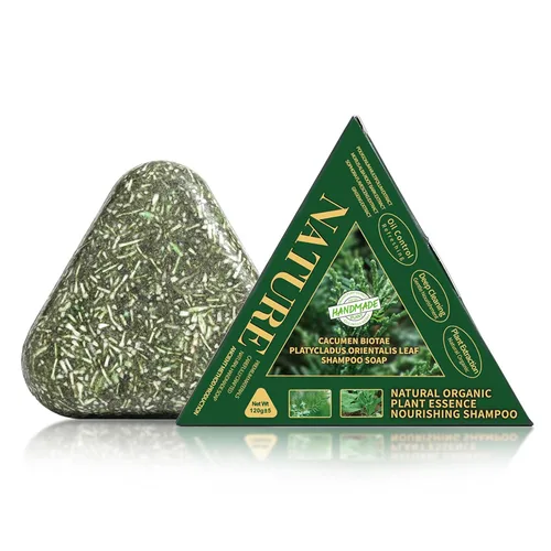 Miniatura 7 de Barra de champú de cúrcuma para limpieza profunda, control de aceite e hidratación del cabello seco, barra de champú de jabón sólido natural