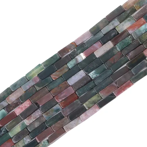 Miniatura 42 de BEADIA Cuentas de tubo de jade amarillo natural rectangulares 4x13mm, cuentas de piedra de 40cm/hebra para hacer joyas Rectángulo de jade amarillo