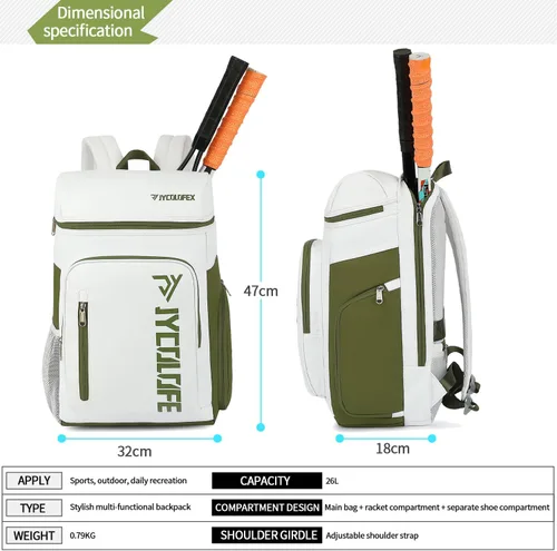 Miniatura 2 de mochila de gimnasio con compartimento para zapatos, bolsa de lucha con 4 tipos de método de espalda, impermeable para deportes, caminata y portátil