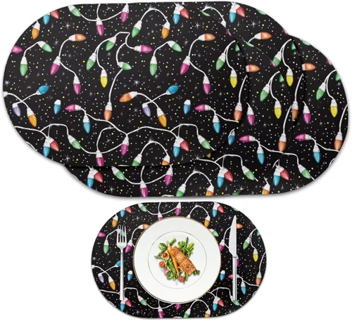 Miniatura 62 de Ghost Placemats Set of 2 Wipeable Faux Leather 12X18 Inch Waterproof Non-Slip Mats Spooky Table Decor Heat Resistant for Scary Dinner Party Fantasma