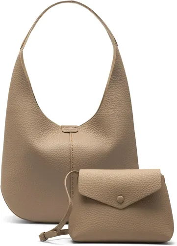 Miniatura 35 de NEWBELLA Bolso Hobo para mujer - Bolso de hombro y bandolera de cuero sintético, bolso de mano espacioso para el trabajo y uso diario