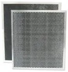 American Metal Carbon - Filtro de campana extractora de carbono de 10 7/16 x 11 7/16 x 3/8 pulgadas, paquete de 2