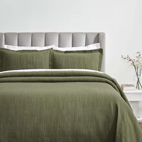 Miniatura 14 de Superior Juego de colcha de algodón de 2 piezas, diseño de círculos celtas, decoración de cama para el hogar, 1 funda de almohada, manta