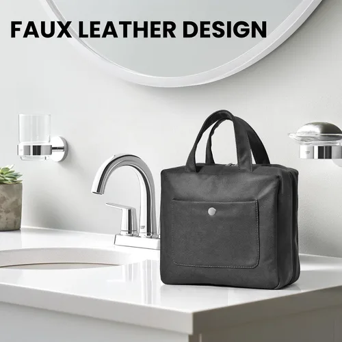 Miniatura 8 de JOMOLA Neceser colgante para hombres y mujeres, bolsa de maquillaje de viaje resistente al agua, bolsa organizadora de artículos de tocador de viaje