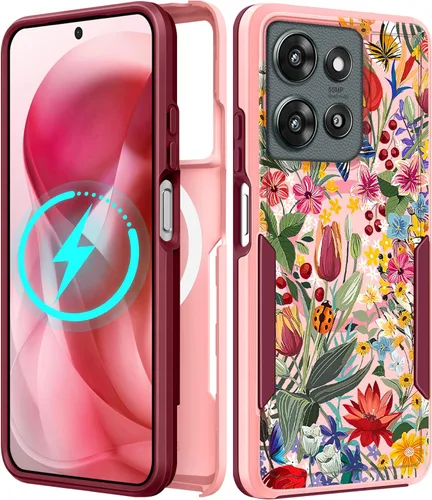 Miniatura 135 de Funda para Moto G 5G 2024 – Compatible con MagSafe para mujeres y niñas, bonita funda protectora magnética para teléfono, diseño femenino Kawaii