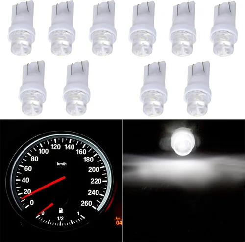 Miniatura 3 de Paquete de 10 bombillas LED blancas T10 168 194 para panel de instrumentos, tablero de luz de difusión