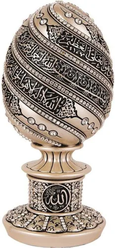 Miniatura 7 de Decoración de mesa islámica, escultura de huevo, estatua musulmana, pieza de exhibición musulmana, decoración del hogar, regalos de Eid Ramadán