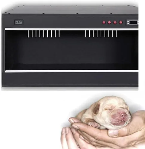 Caja de incubadora de perros, incubadora de gatos para cachorros, incubadora de gatos, incubadora de gatos para cachorros, criador de mascotas Negro