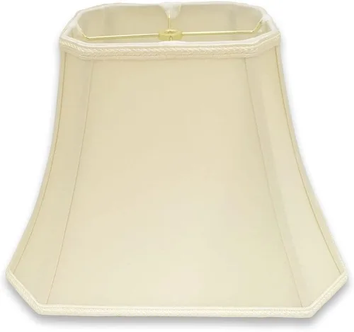 Miniatura 11 de Royal Designs, Inc. Sombra de lámpara de campana con corte rectangular de esquina, diseño de 6.25 x 8 x 11 x 16 x 12 - Paquete de 1 Beige