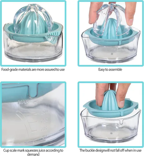 Miniatura 3 de Better Houseware Exprimidor manual de frutas y limón, naranja y lima, exprimidor de frutas, antideslizante y fácil de usar, de alta calidad, apto
