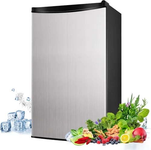 Miniatura 7 de DSF MVSFR321 - Mini refrigerador compacto de 3.2 pies cúbicos con congelador, una sola puerta, ahorro de energía, bajo ruido, bajo nivel de escarcha