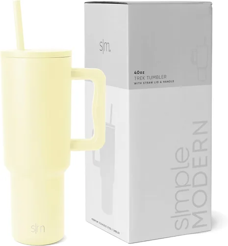 Miniatura 19 de Simple Modern Vaso Trek de 40 oz con Asa y Tapa con Pajilla Vaso de Viaje Aislado de Acero Inoxidable Apto para Portavasos Slumberland