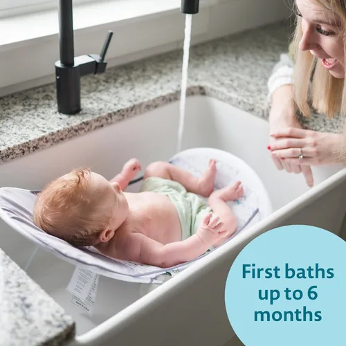 Miniatura 4 de The First Years Sure Comfort - Bañador plegable para bebé, asiento de baño y tumbona plegable para el hogar o sobre la marcha, para uso