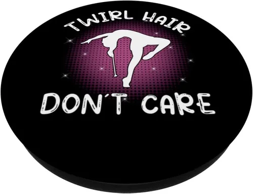 Miniatura 2 de Twirl Hair don´t care - baton twirler - majorette dance PopSockets Swappable PopGrip