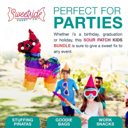 Miniatura 3 de SourPatch Kids - Paquete de dulces a granel para niños, tamaño divertido para cine, relleno de cesta de relleno de vacaciones, bolsas de fiesta
