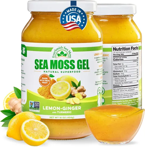Miniatura 10 de Gel orgánico de musgo de mar (8 sabores) – 16 onzas – fruta real – musgo de mar silvestre
