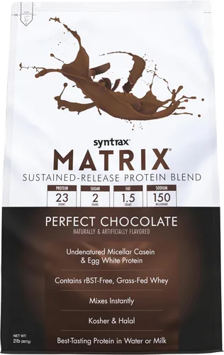 Miniatura 15 de Syntrax Nutrition Matrix - Mezcla de proteína de liberación sostenida, galletas y crema 2 libras. Verdaderos trozos de galleta