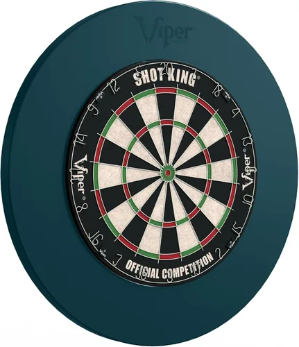 Miniatura 2 de Viper Guardian Dartboard Surround Sisal/Cerdas de Punta de Acero, Protector de Pared, Pavo Real