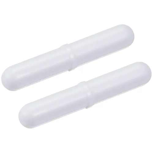 Miniatura 14 de MECCANIXITY Varilla de barra agitadora magnética mezcladora de 0.24 pulgadas con forma de anillo PTFE revestimiento imán blanco para laboratorio