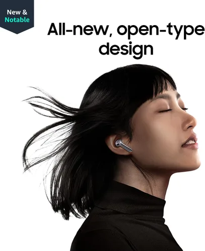 Miniatura 3 de SAMSUNG Galaxy Buds 3 AI True Auriculares Bluetooth inalámbricos verdaderos, ajuste de tipo abierto, cancelación activa de ruido, audio 360, control