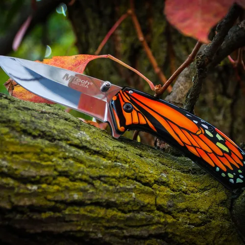 Miniatura 4 de MTech USA – Spring Assisted Folding Knife Naranja