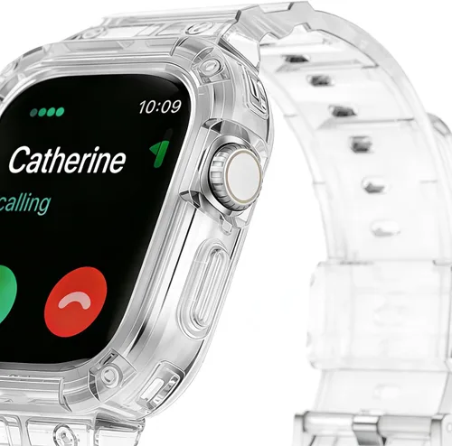 Miniatura 2 de Compatible con Apple Watch Band transparente de 1.929 in 1.811 in 1.772 in 1.732 in 1.654 in 1.614 in 1.575 in 1.496 in para mujeres y hombres