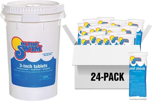 Miniatura 7 de In The Swim Pool Shock - Desinfectante granular Cal-Hypo 68% para agua cristalina - Defiende contra bacterias, algas y microorganismos - 25 libras