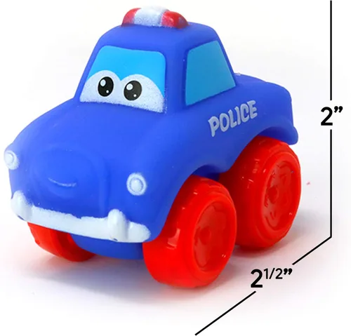 Miniatura 7 de Big Mo's Toys Baby Cars - Juego de autos de juguete de goma suave, vehículos pequeños para bebés y niños pequeños, 12 piezas