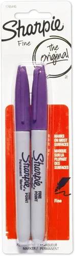 Miniatura 7 de Sharpie Marcadores permanentes, punta fina, azul, paquete de 2 (1765449)