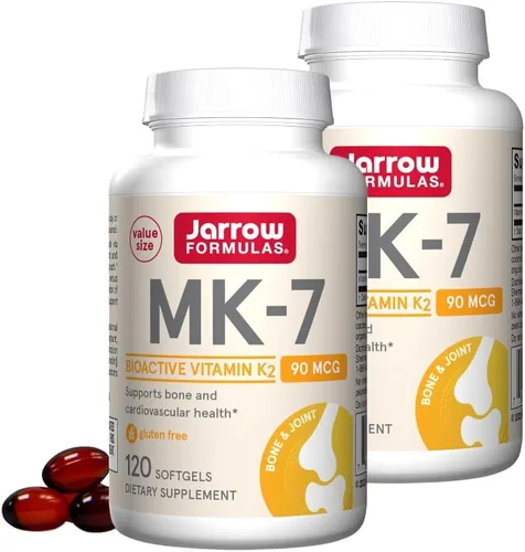 Miniatura 15 de Jarrow Formulas MK-7 90 mcg - Forma bioactiva de vitamina K2 - 60 porciones (cápsulas blandas) - para la salud ósea y cardiovascular - Suplemento