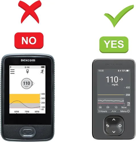Miniatura 2 de SNK (Embalaje transparente de 2 piezas) Protector de pantalla de vidrio templado flexible real para receptor Dexcom G7/G6