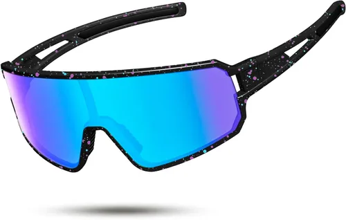 SPOSUNE Gafas de sol polarizadas de ciclismo para hombres y mujeres, UV400, gafas deportivas para bicicleta, béisbol, correr, MTB C21