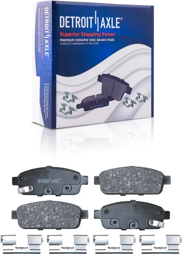 Miniatura 36 de Detroit Axle - Pastillas de freno traseras para Mercedes-Benz C230 C240 C280 C320 C350 CLK320 CLK350 CLK430 E300 E320 E420 E430 SLK350, pastillas