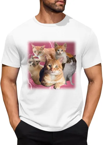 Miniatura 23 de Camisetas personalizadas para hombre, camiseta personalizada con fotos, imagen de mascota, camiseta unisex, diseña tu propio regalo divertido