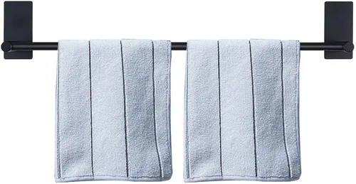 Miniatura 26 de NearMoon toallero de barra autoadhesivo de acero inoxidable para baño, soporte para colgar toallas en la pared, estilo contemporáneo, sin Níquel