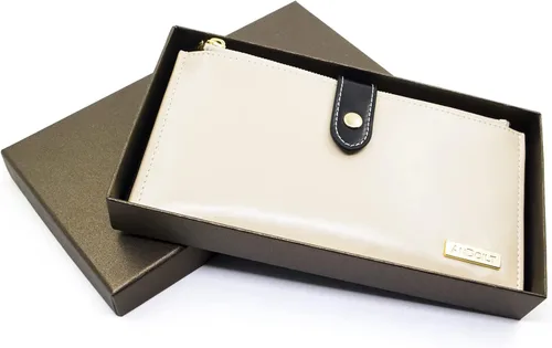 Miniatura 6 de ANDOILT - Cartera de cuero genuino para mujer con bloqueo RFID para tarjeta de crédito con cremallera