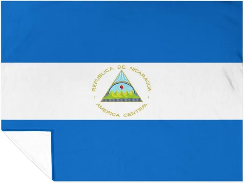 Miniatura 7 de Manta con la bandera de Nicaragua, manta suave y ligera, colcha duradera para decoración del hogar, manta de sofá de 30 x 40 pulgadas