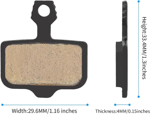 Miniatura 5 de 4 pares de pastillas de freno de disco de bicicleta, compatibles con pastillas de freno Sram Avid Elixir E1 E3 E5 E7 E9 ER CR XO XX DB1 DB3 DB5