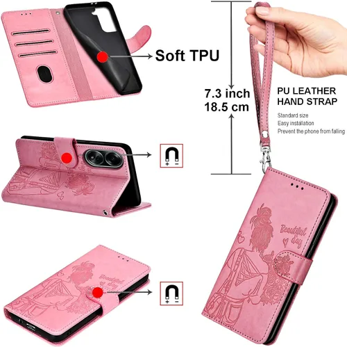 Miniatura 3 de Funda tipo cartera para Samsung Galaxy A53 5G, con función de soporte, para mujeres y hombres, funda de piel sintética para Samsung Galaxy A53 5G