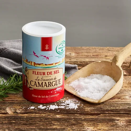 Miniatura 7 de Le Saunier De Camargue Fleur De Sel - Sal marina, recipiente de 35.27 onzas (2.2 lbs) (paquete de 2)